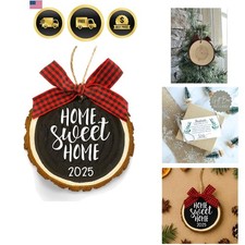 New Home Ornament 2025   Housewarming Gift for New Homeowners   Rustic Home S...