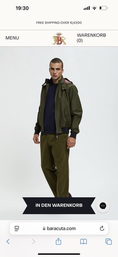Baracuta FRASER 3L G9 HOOD Beech armygrün Herren Gr 42 Neuwertig Made In England - Bild 2 von 24