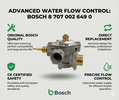 Bosch Thermotechnik 8707002649 Wasserhahn - kompatibel Junkers WR400-1K / WR4