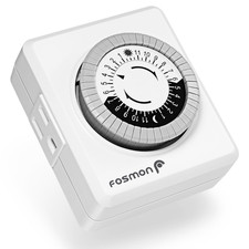 24-Hour Dual Timers Outlets for Electrical Outlets, Plug in Light Timer Programm