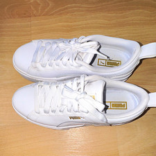PUMA Sneaker Low Top Weiß Jugendliche EU 38 UK 5 Schnürung 384527-01