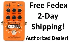 New Electro-Harmonix EHX Bender Royale Germanium Fuzz Guitar Pedal Orange