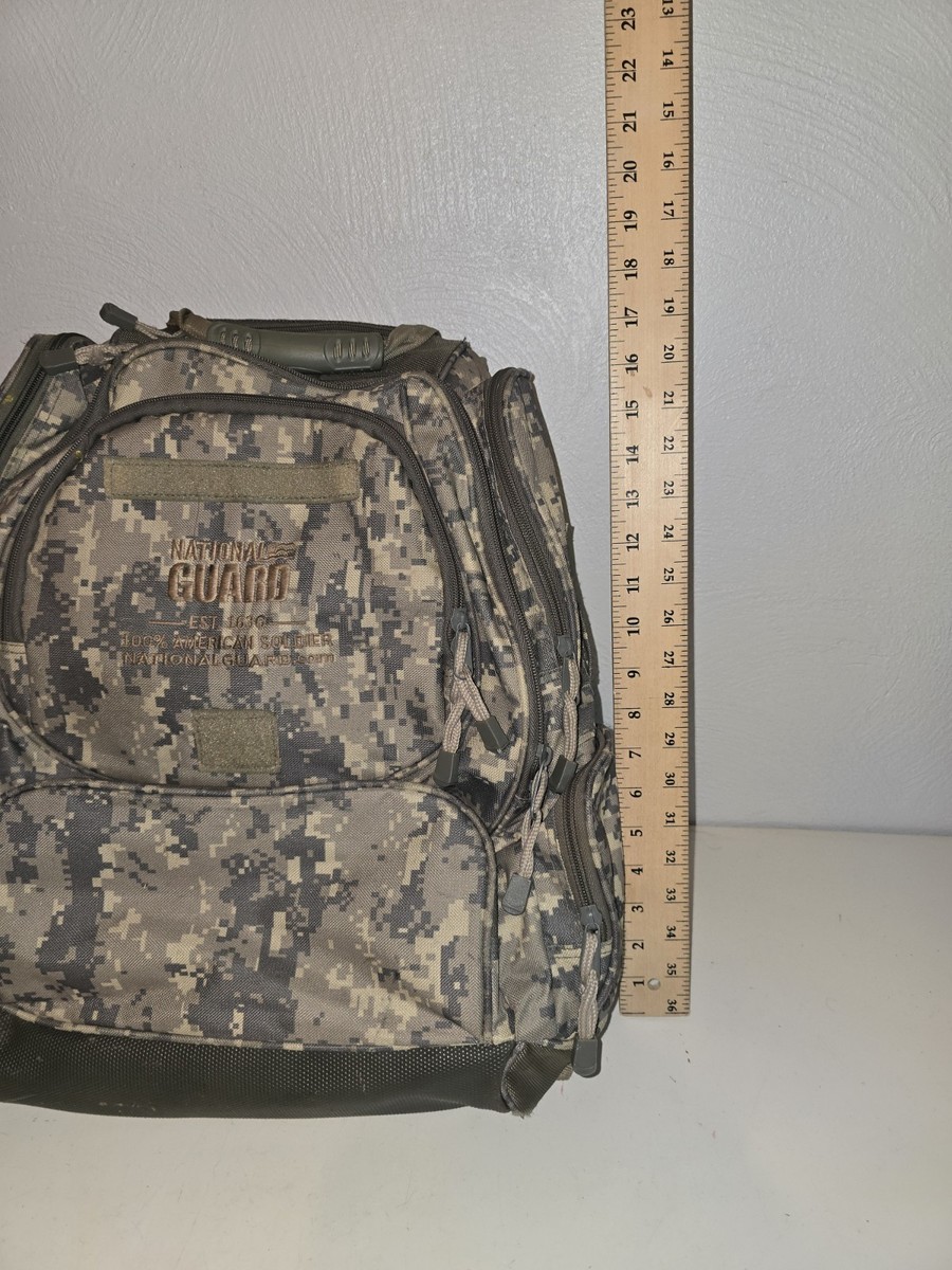US ARMY National Guard Tactical Digital Camo Backpack Bag