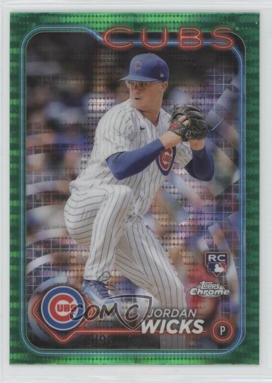 2024 Topps Chrome Green Sonar Refractor /99 Jordan Wicks #67 Rookie RC 1g3l