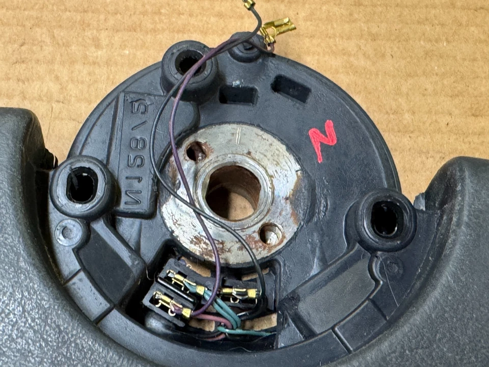 Volante Ford Mustang 87-89 negro con Cruise Factory TILT GT LX OEM 5,0 L Foto 3 de 4