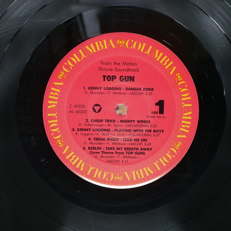 OST(BEE GEES) TOP GUN COLUMBIA SC40323 US VINYL LP - Image 2 of 2