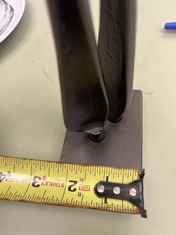 Борис Крамер ручная ковка металлическая скульптура винтажное современное искусство тихая встреча - Изображение 2 из 4