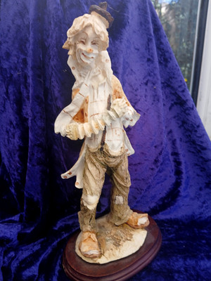 Hofnarr Clown lachende Figur Italian Made Tramp Like Joyful Figur