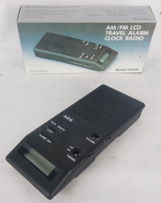 AEG H4349 AM FM LCD Travel Alarm Clock Radio