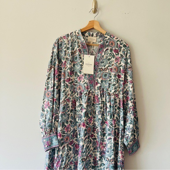 New Sezane Boheme Floral Print Women's Dress Size 2 image 3