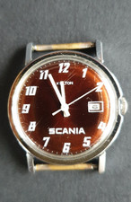 Kelton Uhr mit Armband Modell Scania, roter Metallicboden, Datum.