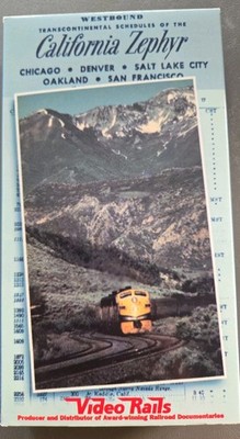 Pentrex California Zephyr Video Rails VHS TAPE 