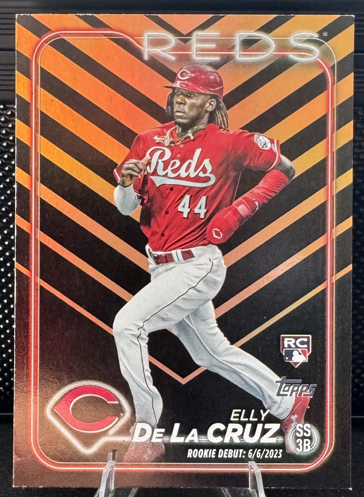2024 Topps Update Elly De La Cruz #US350 Orange & Black Foil - Reds RC