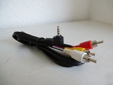 Composite Audio / Video Kabel 3.5mm Klinke Stecker auf 3x Cinch Rot Weiß Gelb