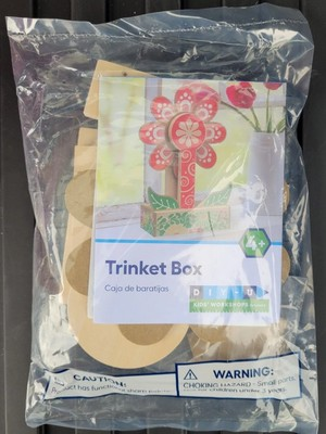 #ad #ad Lowe#x27;s 🌸SPINNING TRINKET BOX DIY Kids Workshop Kit w Patch MAY 2025 New $13.95