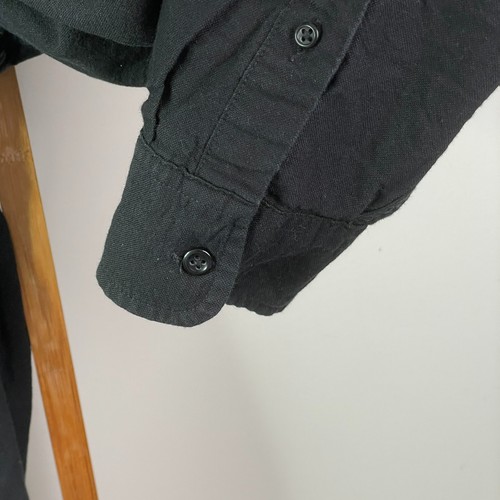 French Connection Button Up Shirt Mens Extra Large Black Slim Fit Cotton Casual - Picture 4 of 9