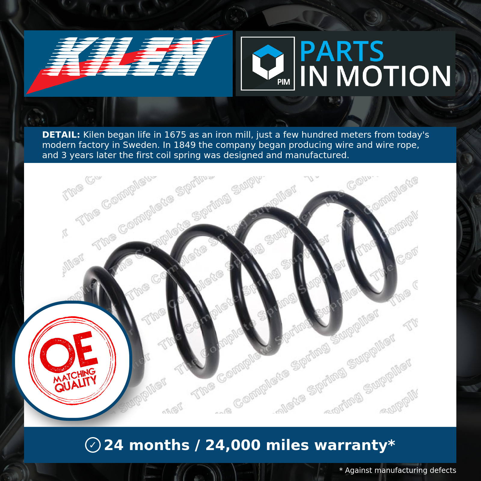 Suspension Coil Spring Front Durable High Strength Fits Kia Carens KILEN 14959 - Image 6
