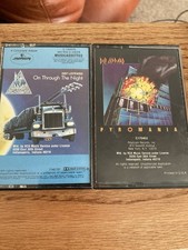 2 Def Leppard Cassettes Pyromania On Through The Night Tape
