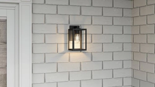 Westover 1-Light Outdoor Wall Lantern in Earth Black - Picture 7 of 7