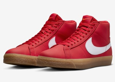 Nike SB Zoom Blazer Mid Orange Label Red Gum Sneaker Schuhe 42.5 44.5 FJ1680-600