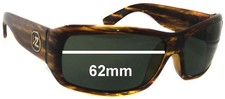 SFx Replacement Sunglass Lenses fits Von Zipper Hitchhiker - 62mm Wide