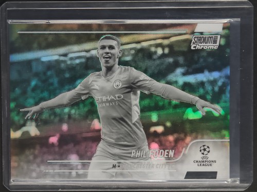 Phil Foden 2021-22 Topps Stadium Club Chrome UEFA Black & White 082/299 [4hk