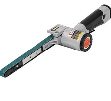 1/2" x 18" Air Belt Sander - Mini All Angle Handheld Sander with 3 Belts (36/...