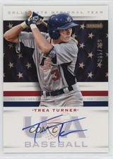 2013 USA Baseball Box Set Collegiate National Team 385/399 Trea Turner Auto 09if