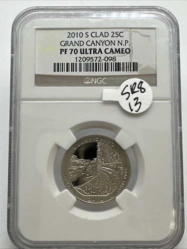 2010 S Clad Grand Canyon N. P. State Quarter 25c NGC PF70UC SR8-13