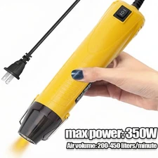 Mini Heat Gun 350W Dual Temp 482°F-752°F (250℃/400℃) with Nozzle for Crafting