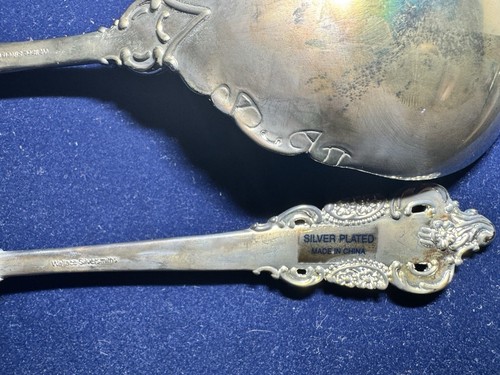 Wallace Silversmith "Baroque" Three-Piece Hostess Serving Set Tarnished New - Picture 11 of 22