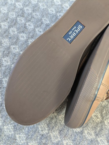 SPERRY Top-Sider Seacoast Tan Leather Deck Trainers Shoes Women's Size UK 7.5 - Imagen 16 de 23