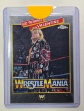 Greg Valentine 2025 Topps Chrome WWE #WM-GV Wrestlemania Insert Trading Card