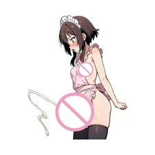 EARLFAMILY 5.1" Megumin Futa Car Sticker Laptop Window Anime Storage Flask Decal