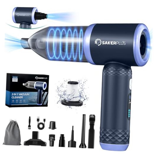 Car Vacuum Cleaner- 3 in 1 Cordless Handheld Vacuum Cleaner, 13000Pa High