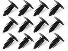 100x 8mm Fastener Fender Push Pin Bumper Clips Auto Car Hole Plastic Rivets