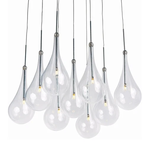 ET2 E20516 Chrome/Clear Larmes 12" Led Pendant - Picture 1 of 2