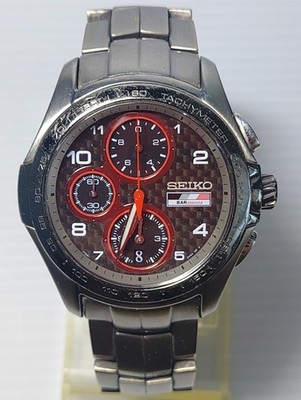 SEIKO BAR Honda F1 JAPAN 7T92-0GJ0 Titanium IGNITION limited edition
