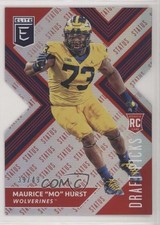2018 Panini Elite Draft Picks Status Red Die-Cut 39/49 Maurice Hurst #152 2r6