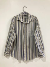 Paul Smith Shirt Striped Multi Button Up Long Sleeve Mens 17.5/44
