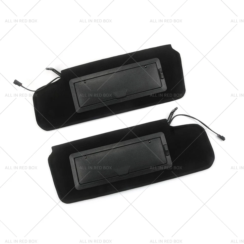 1 Pair of Sun Visors W/Vanity Mirror & LED Light Suitable for Corvette C4 84-96 Foto 4 de 4