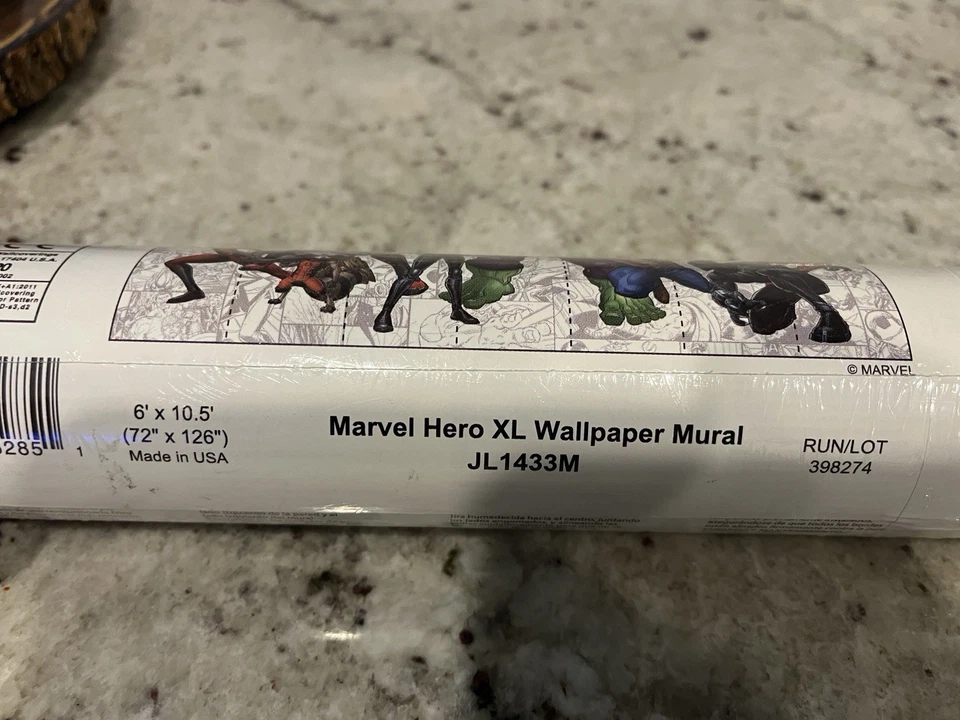 Marvel Hero’s XL Wallpaper Mural Model JL1433M Please Read - Image 2 of 4
