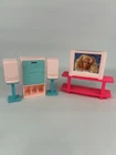 Barbie So Much To Do Living Room Set Stereo Speakers TV Retro Vintage 1995 Toy