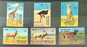 NIGER   447 - 452   Lovely   Mint  NEVER   Hinged   Set   WILDLIFE