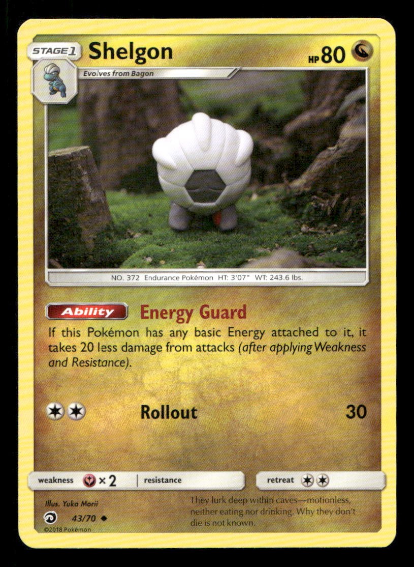Shelgon 43/70 Dragon Majesty NM/M Pokemon