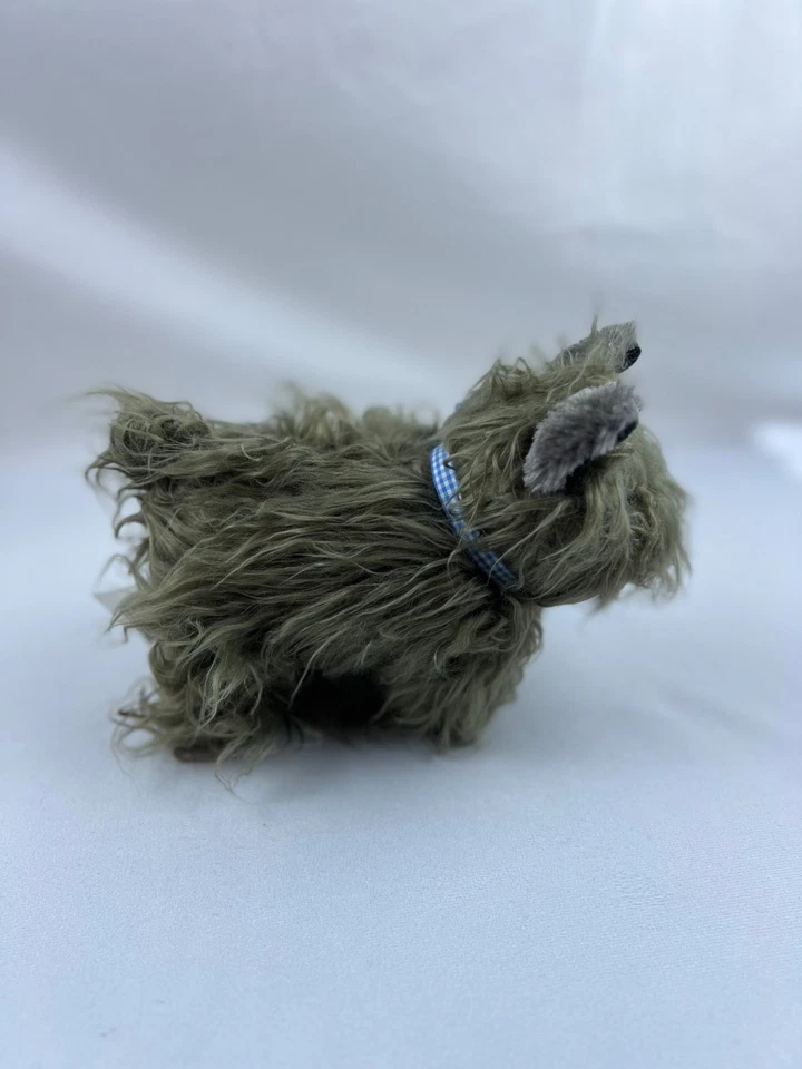 Wizard of Oz Toto Plush Dog Rubie’s Costume Co 2015 Gray Terrier with Blue Bow - Image 4 of 4