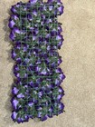 Handmade Artificial Beautiful Purple Rose Real Like Plush Wall Backdrop 24”x10” — photo 3