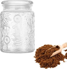 Glass Jars With Airtight Lid, 23.7 floz Airtight Jar for Brown Sugar, Sunflower