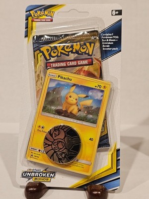 Pokemon TCG Unbroken Bonds Checklane Blister Pack - Pikachu - New