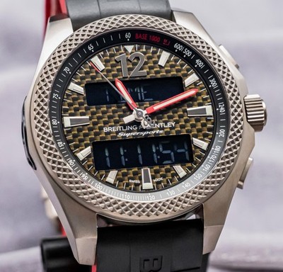 Breitling Bentley Supersports B55 Limited Complete Carbon Fiber Dial UTC EB5520